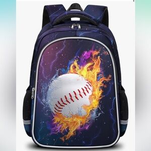Baseball Backpack for School, Travel Bookbag for Boys, Waterproof Backpack.